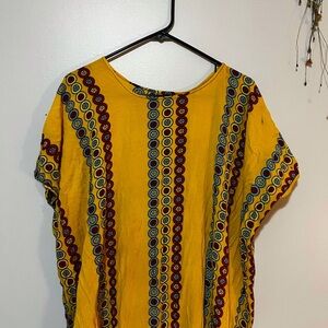 Boho tribal multicolor maxi